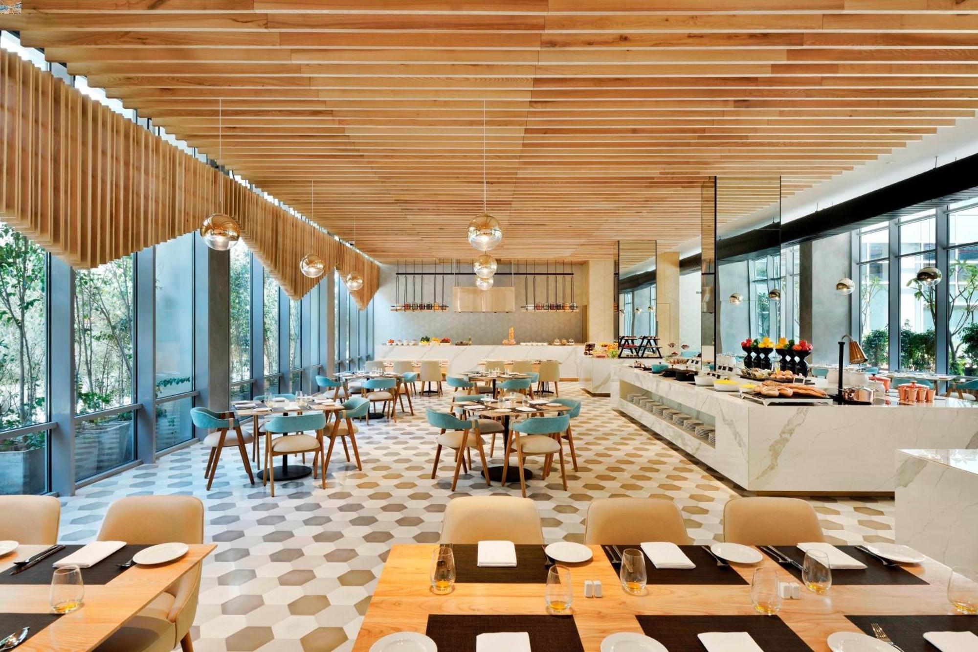 فندق ألوفت نيودلهي آيروسيتي المظهر الخارجي الصورة The restaurant